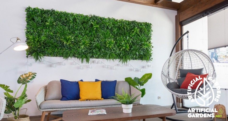 jardín vertical artificial salon